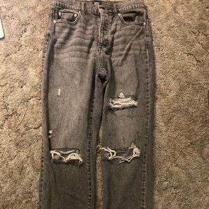 Black ripped BDG slim straight jeans size 28